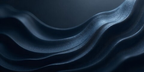 Canvas Print - Abstract blue waves with texture.