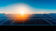 © Alex - Closeup of solar panels mega project green energy concept blue sky
