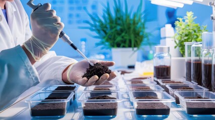 Exploring soil samples in a laboratory the role of soil analysis in environmental science and agriculture research