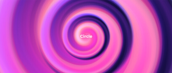 Fototapete - Abstract circle portal swirl shape with gradient background. Vector. Fluid vivid gradients for banners. Modern trendy design. Liquid shape. Colorful bright neon template. Dynamic soft color.