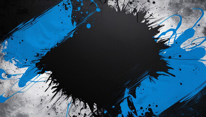 Blue And Black Abstract Background