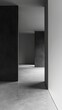 © KerXing - A minimalist interior featuring monochrome walls and sleek flooring, showcasing modern architectural design.