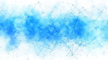 Abstract Watercolor Blue Network, Network, Abstract