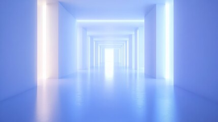 white 3d room light abstract space techno background