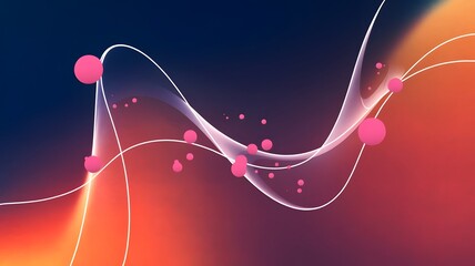 Wall Mural - Abstract background with waves