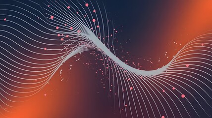 Wall Mural - Abstract background with waves