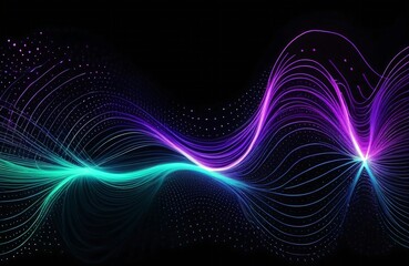 Exquisite fluorescent purple light abstract background