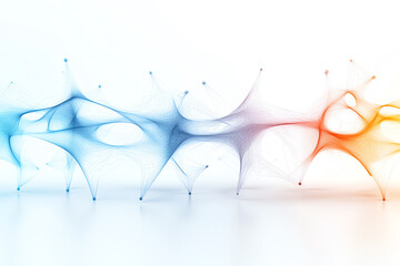 Poster - Illuminated neural network an abstract exploration of connectivity and intelligence in the digital realm