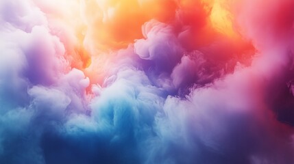 Poster - vibrant swirls of colorful smoke create a mesmerizing, energetic backdrop for designs.