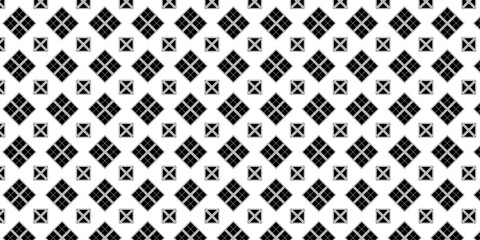 Poster - Seamless pattern design with geometric shape | Modern geometric pattern design for texture, banner, presentation, web, flyer, futuristic | Black color vector pattern design with square and triangle