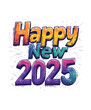 © RYUJIN Studio - Vibrant 3D Typography: Happy New Year 2025 Celebration