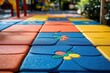 © TuruMuru - Colorful rubber safety flooring with floral design for kids play areas Outdoor recreation and active living