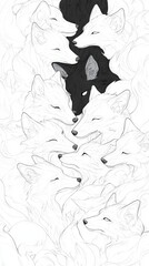   man's face on black background