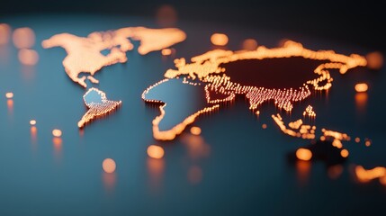 Poster - A global map with digital laws and regulations overlaid on top, representing the need for international cyber governance.