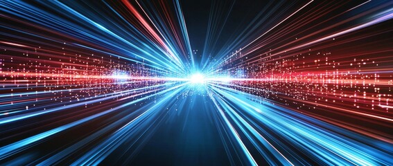 Poster - image created by ai of speed technology light concept background wallpaper