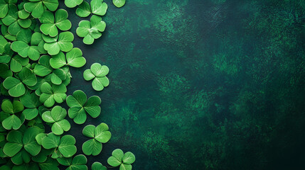 St patricks day holiday background with copy space illustration