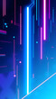 © Tark - Illustration of gaming background abstract cyberpunk style of gamer wallpaper neon glow light of sci fi fluorescent sticks digitally. Generative AI