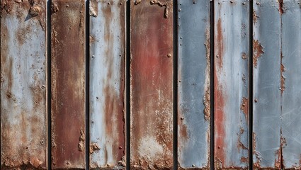 Sticker - Rusted Metal Paneling