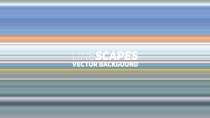Poster - LineScapes Gradient Background. Minimal Gradient Stripes.