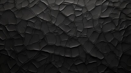 Black Textured Background with Crack Patterns