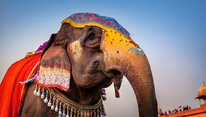 elephant in the desert