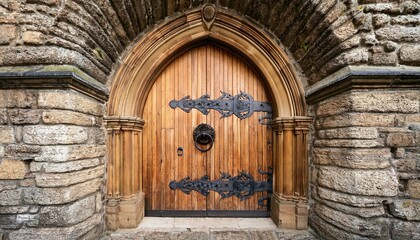 Wall Mural - old wooden door