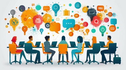 Poster - Harnessing technology to enhance collaboration and communication in modern workspaces