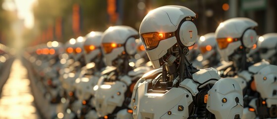 Poster - The rise of robots exploring the future of humanity and their role in society's transformation