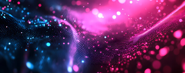 
Digital data and technology background with glowing light effects, futuristic digital network concept with lines of code in motion, cyber security or big data, abstract tech wallpaper