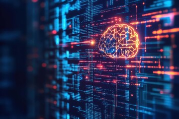 Poster - Deep learning models extracting insights from big data side view Understanding neural networks mining valuable patterns futuristic tone Analogous Color Scheme