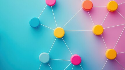 Poster - Automated big data classification with neural networks top view Automating data classification using neural models digital tone Colored Pastel