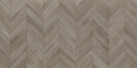 Wall Mural - Wooden parquet floor with a herringbone pattern. The lightcolored wood planks are arranged in a V shaped, zigzag pattern. Classic design. Home decor, interior design concepts. Abstract background	