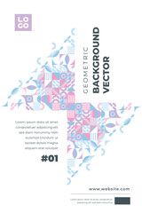  geometric shapes mosaic background