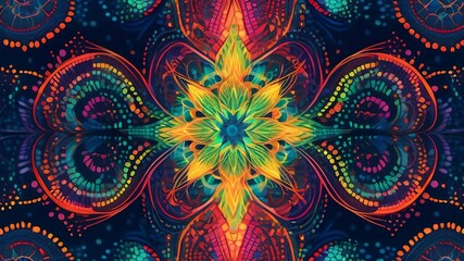 stunning psychrdelic design full of energy and motion.