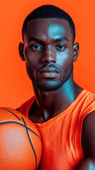 A black American basketball player