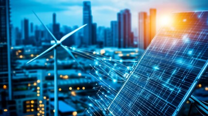 Futuristic Renewable Energy Design in Modern Environment