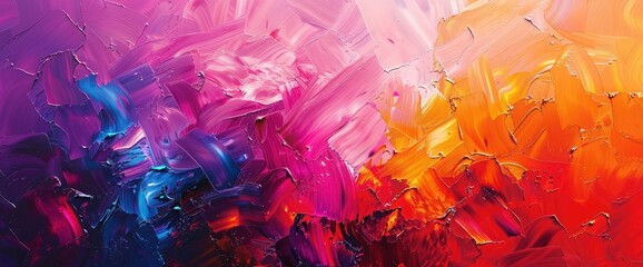 Fototapete - Oil Painting Abstract Digital Art Background