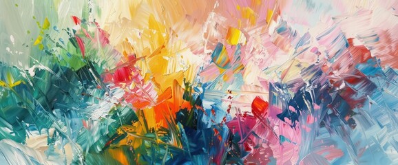 Fototapete - Oil Painting Abstract Expressionism Background