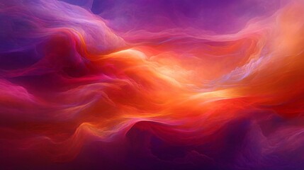 Wall Mural - Abstract background with vibrant red, orange, and purple colors.