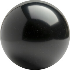 Wall Mural - Black sphere on black background