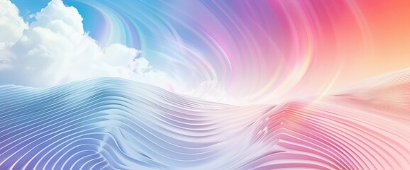 Poster - sky with abstract op art background free