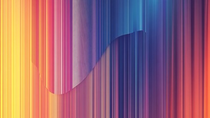 Wall Mural - Abstract colorful lines background with yellow, red, pink, and blue color.