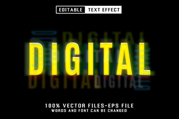 Poster - Digital Text - Editable Text Effect