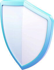 Poster - Blue and white shield icon