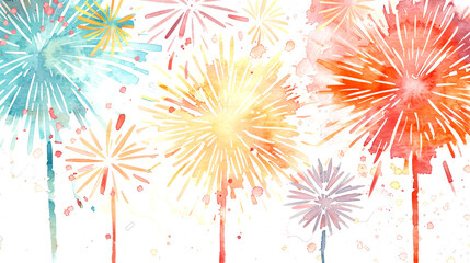 Wall Mural - Abstract fireworks art