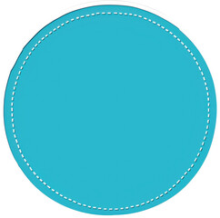 Wall Mural - blue circle with border