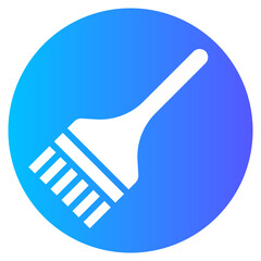 Wall Mural - paint brush gradient icon