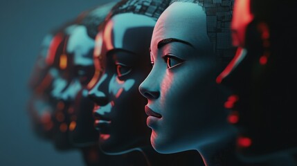 Poster - A cutting-edge facial recognition system, powered by AI, designed to scan and process facial features, matching individuals to their identities with precise accuracy in seconds.