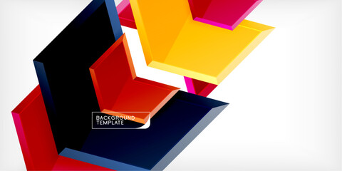 Poster - Technology dynamic arrow geometric background. Vector Illustration For Wallpaper, Banner, Background, Card, Book Illustration, landing page