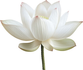 Wall Mural - Delicate white lotus flower